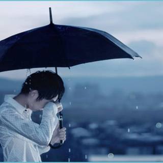 Weeping boy wallpaper