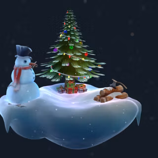 Christmas diorama wallpaper
