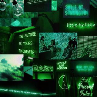 Girl green wallpaper