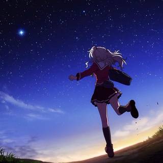 Anime running wallpaper