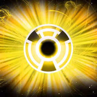 Yellow Lantern logo desktop wallpaper