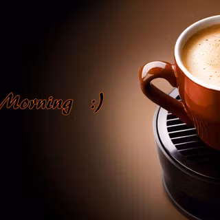 Good morning coffee wallpaper