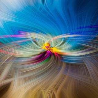 Colourful wavy lines HD wallpaper