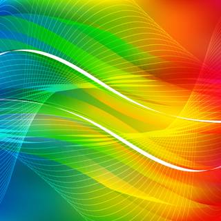 Colourful wavy lines HD wallpaper