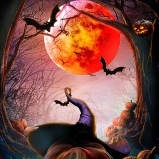 Halloween wood wallpaper