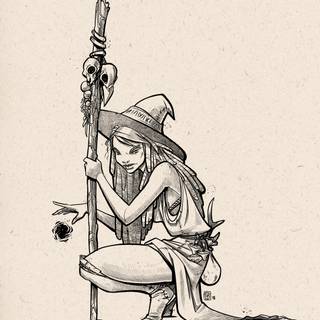 Women pencil drawings wallpaper