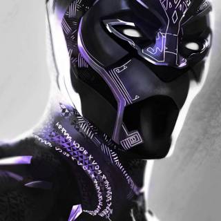 Black Panther suit wallpaper