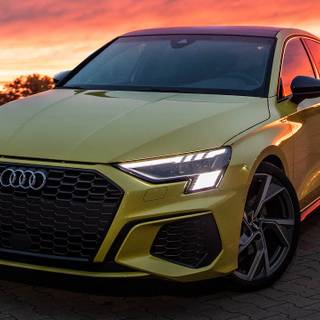 Yellow RS3 Saloon wallpaper