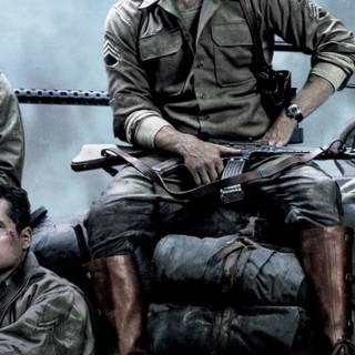 Fury Brad Pitt wallpaper