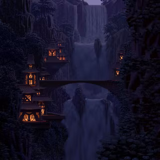 Halloween pixel art wallpaper
