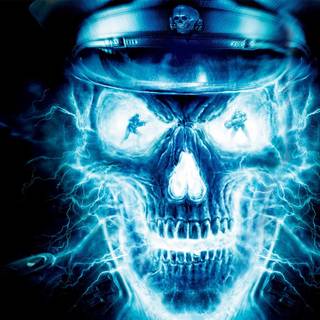 Ghost blue dark wallpaper