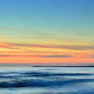 Orange beach wallpaper