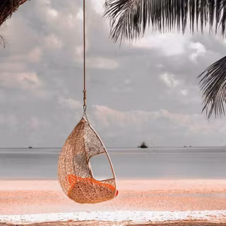 Orange beach wallpaper