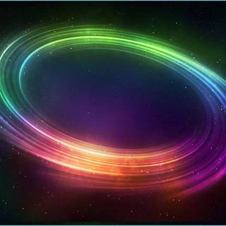 Rainbow space wallpaper