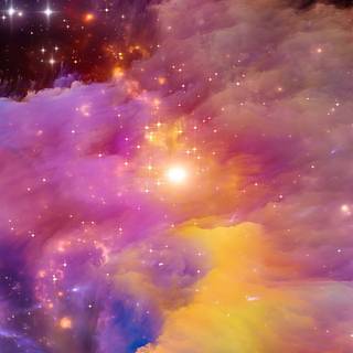 Rainbow space wallpaper