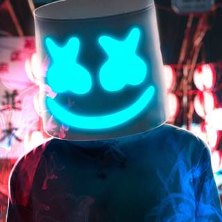 Marshmello head wallpaper