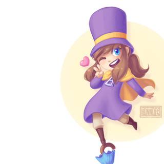 Hat girl wallpaper
