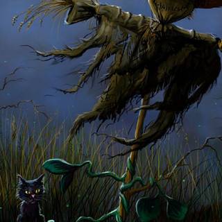 Android Halloween vintage wallpaper