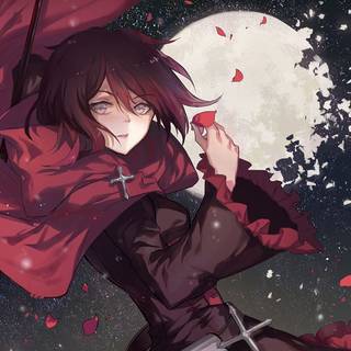 Anime roses wallpaper