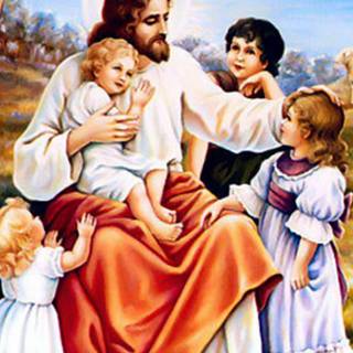 Jesus with child wallpaper