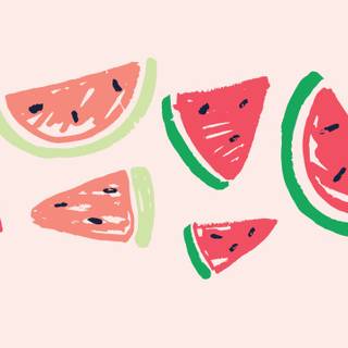 Cute watermelon wallpaper
