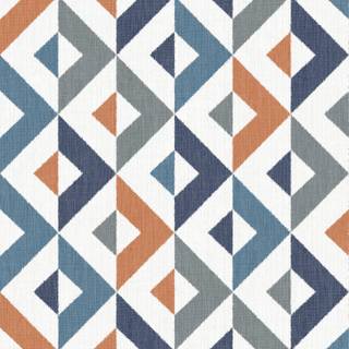 Geometric triangles grey blue wallpaper