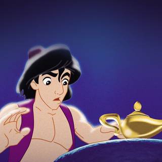 Aladdin lamp wallpaper