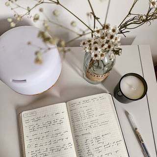 Autumn studying wallpaper