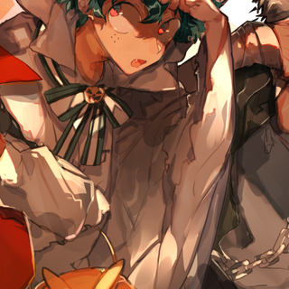 Todoroki and Deku Halloween wallpaper