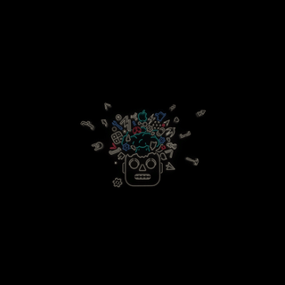 Dark doodle wallpaper