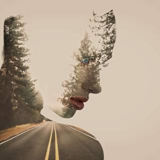 Double face wallpaper