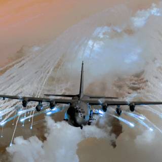 Military transport plane wallpaper