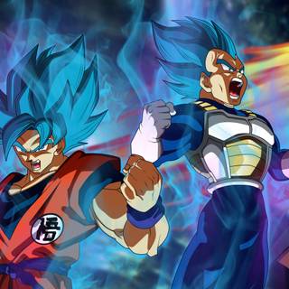 Gogeta vs Broly 4K wallpaper