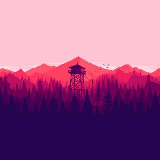 Fire tower wallpaper