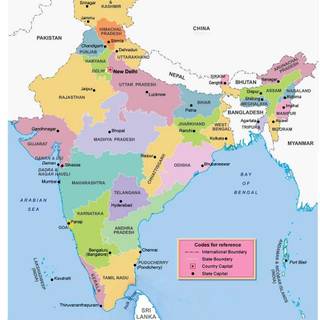 Indian map HD wallpaper