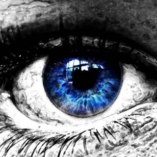 Cute eye art wallpaper