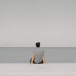 Man sitting wallpaper