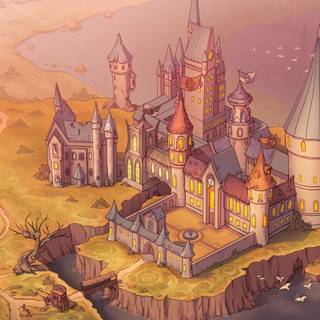 Hogwarts desktop art wallpaper