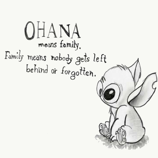 Ohana means family wallpaper