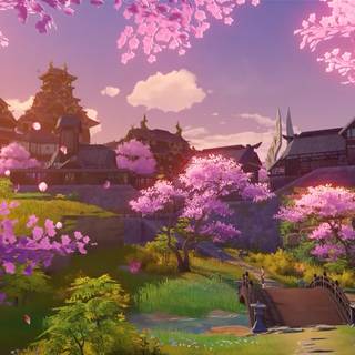 Genshin Impact landscape wallpaper