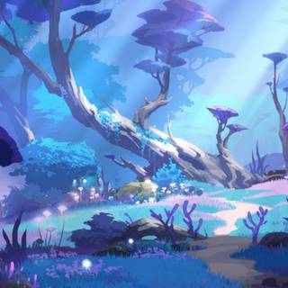 Genshin Impact landscape wallpaper