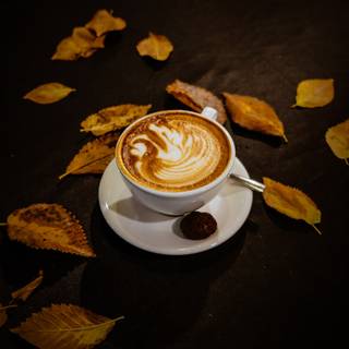 Fall coffee wallpaper