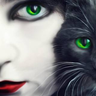 Green eyes wallpaper