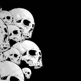 Black skull background