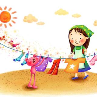 Cute cartoon wallpaper