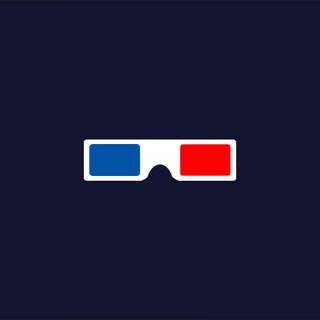 3D glasses wallpaper