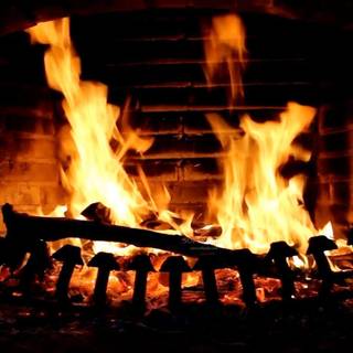 Fireplace desktop background