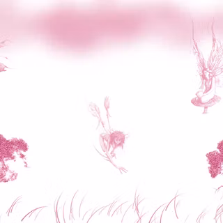 Pink fairy background