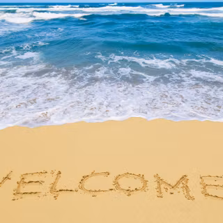 Sand beach wallpaper