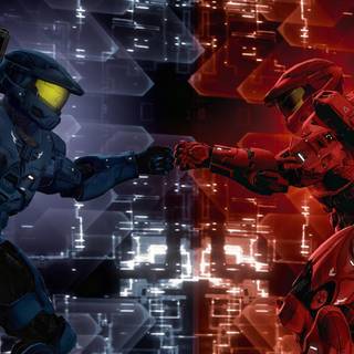 Red vs. Blue wallpaper